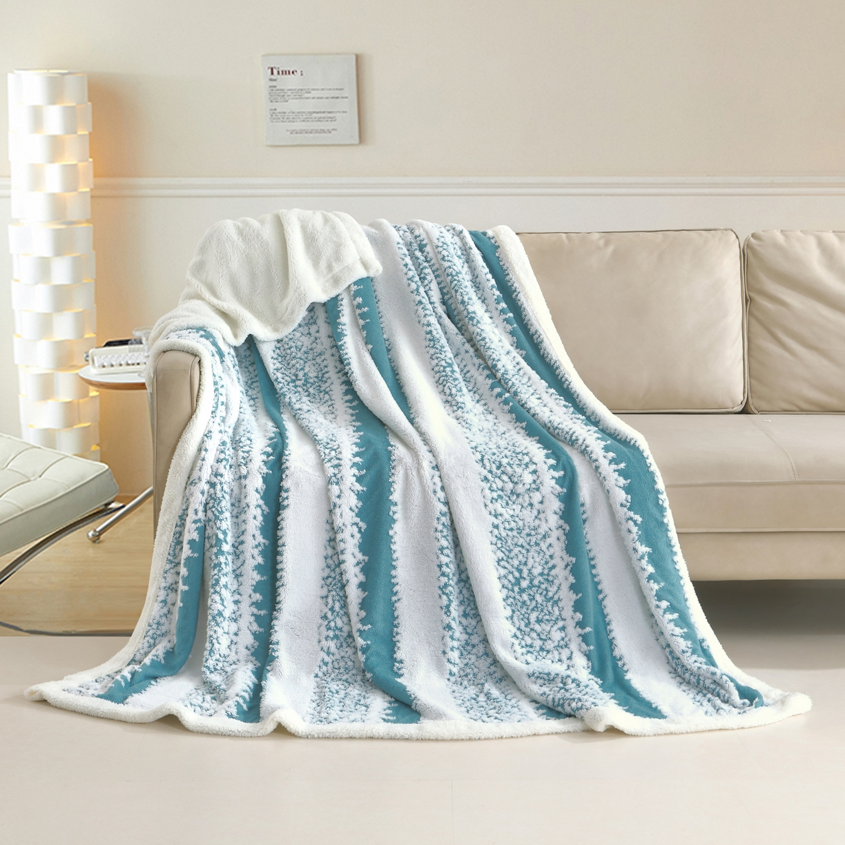 91家纺网 家纺一手货源 找家纺 （总）巴木赫 2025新款渐变色阳离子双层羊羔绒毯子毛毯