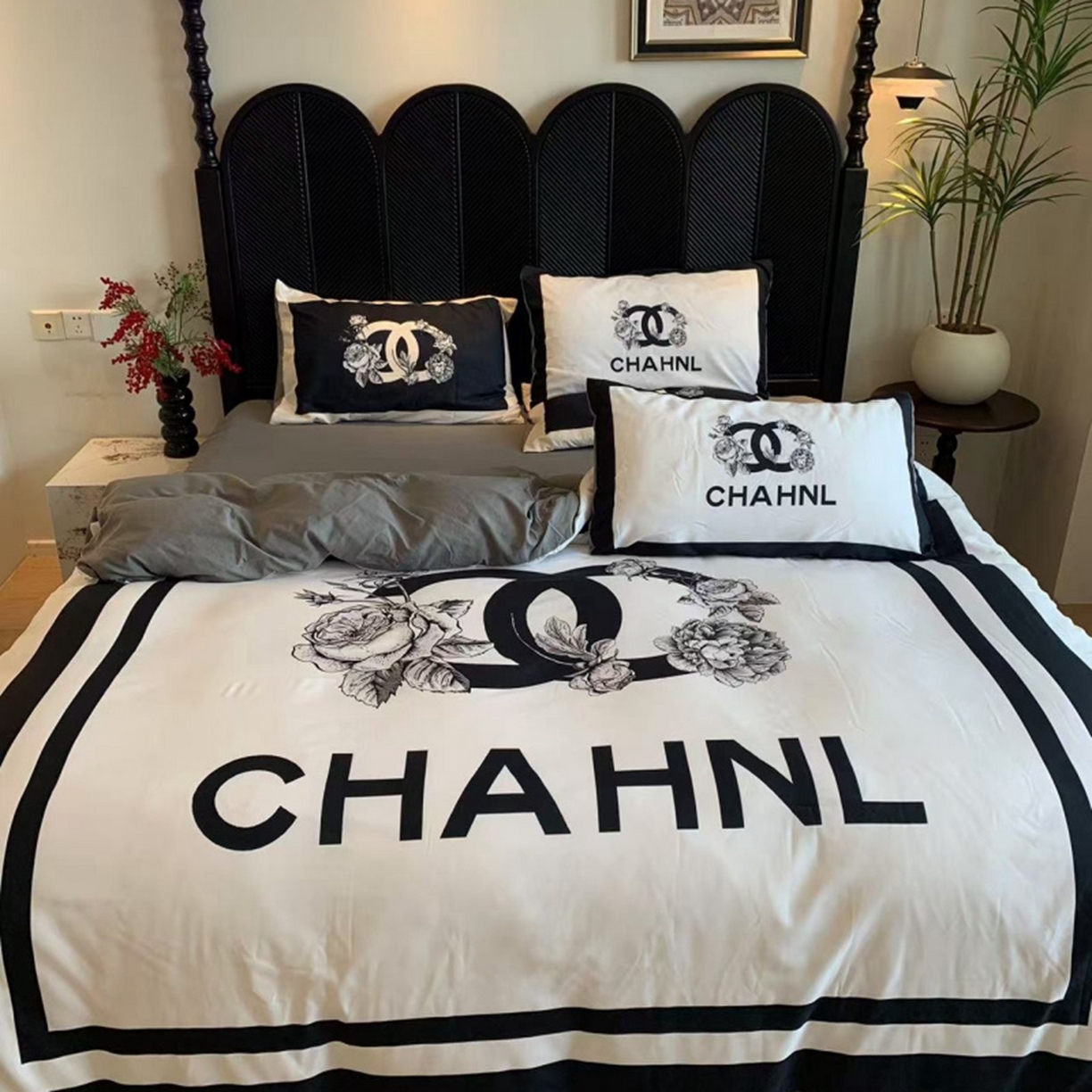 91家纺网 家纺一手货源 找家纺 （总）花沐家居 2025新款数码印花潮牌云朵棉四件套