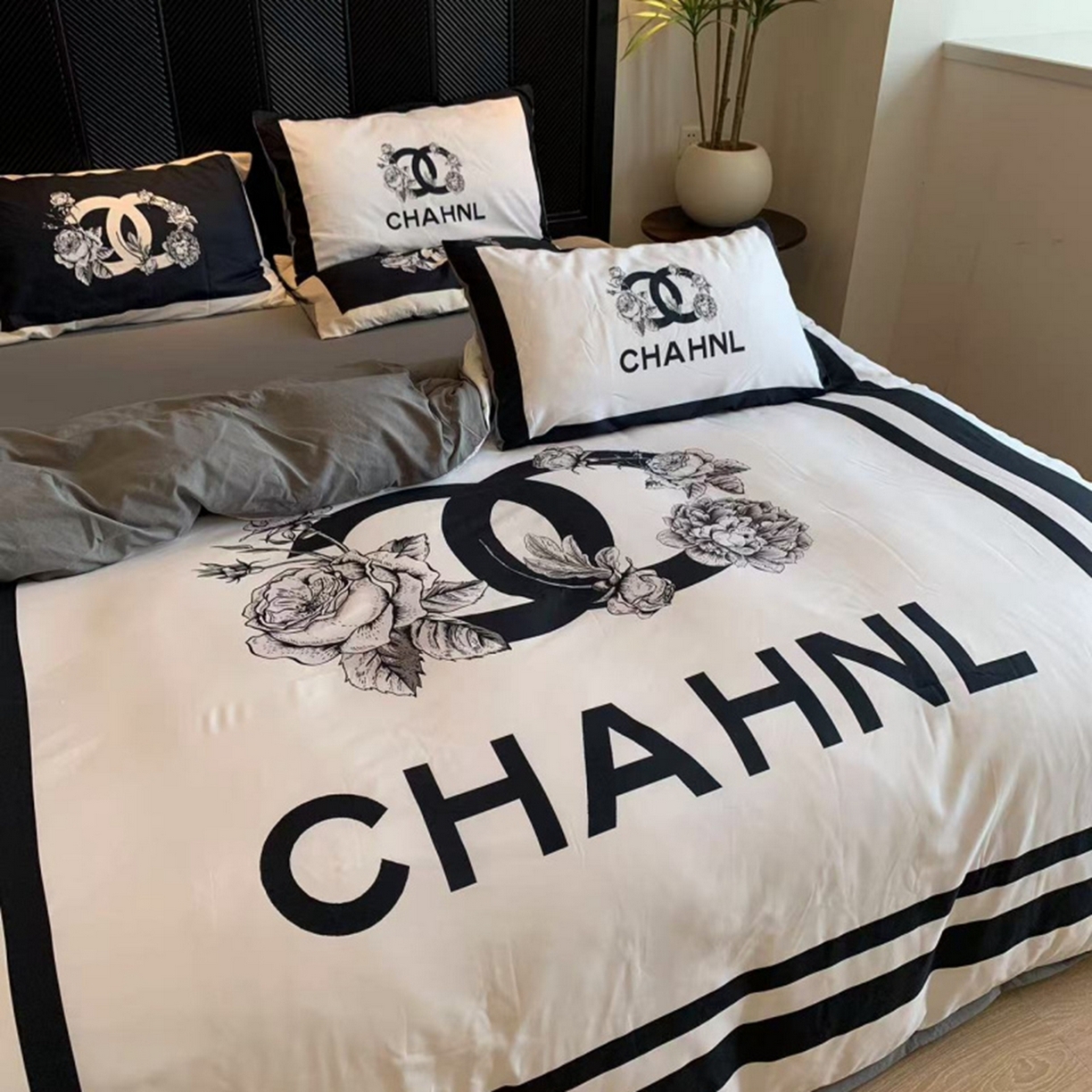 91家纺网 家纺一手货源 找家纺 （总）花沐家居 2025新款数码印花潮牌云朵棉四件套