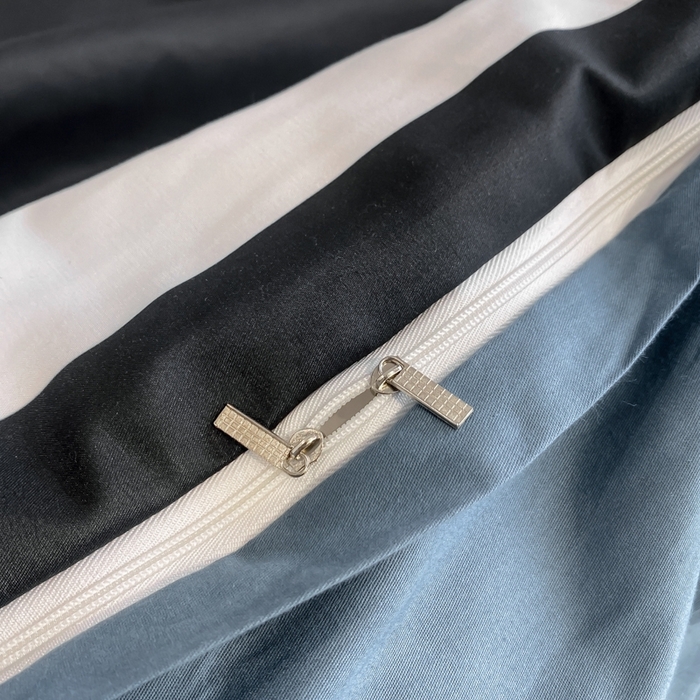 91家纺网 家纺一手货源 找家纺 花沐家居 2025新款 潮牌亲肤纯棉四件套 黑香