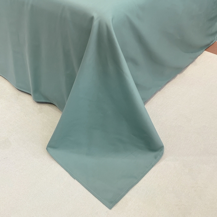 91家纺网 家纺一手货源 找家纺 花沐家居 2025新款 潮牌亲肤纯棉四件套 绿色花朵