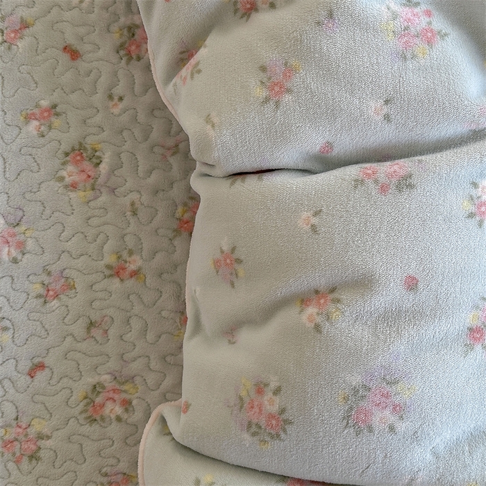 91家纺网 家纺一手货源 找家纺 潘朵拉家纺 2025新款牛奶绒床盖款四件套 清欢