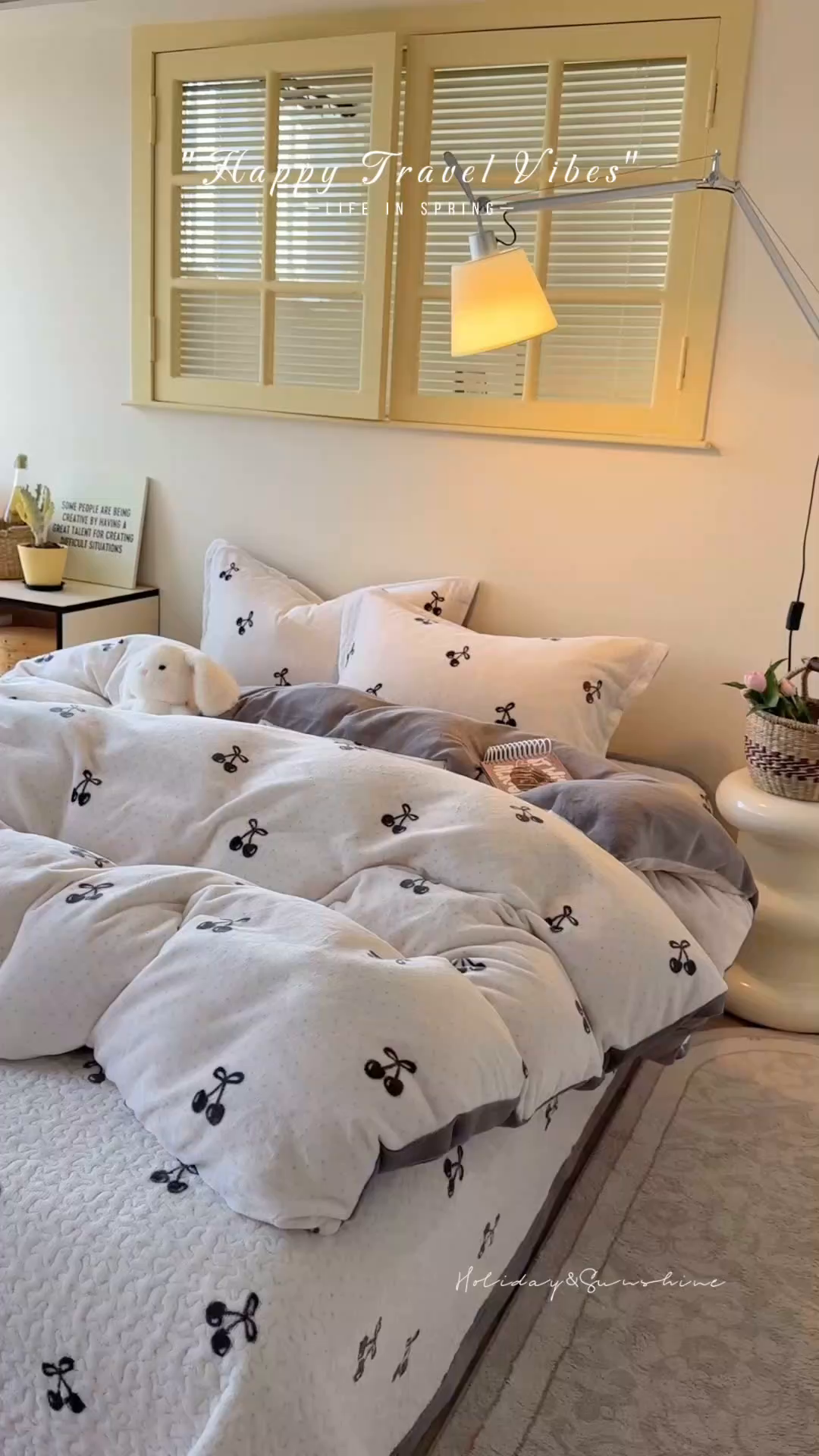 91家纺网 家纺一手货源 找家纺 潘朵拉家纺 2025新款牛奶绒床盖款四件套 樱韵