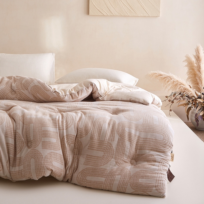 91家纺网 家纺一手货源 找家纺 （总）良品汇馆 2025【A类复古棉麻大豆纤维被】冬被加厚保暖被芯春被四季秋冬