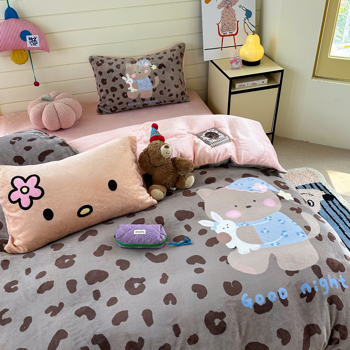 91家纺网 家纺一手货源 找家纺 （总）美乐迪家纺 2025新款大版牛奶绒四件套