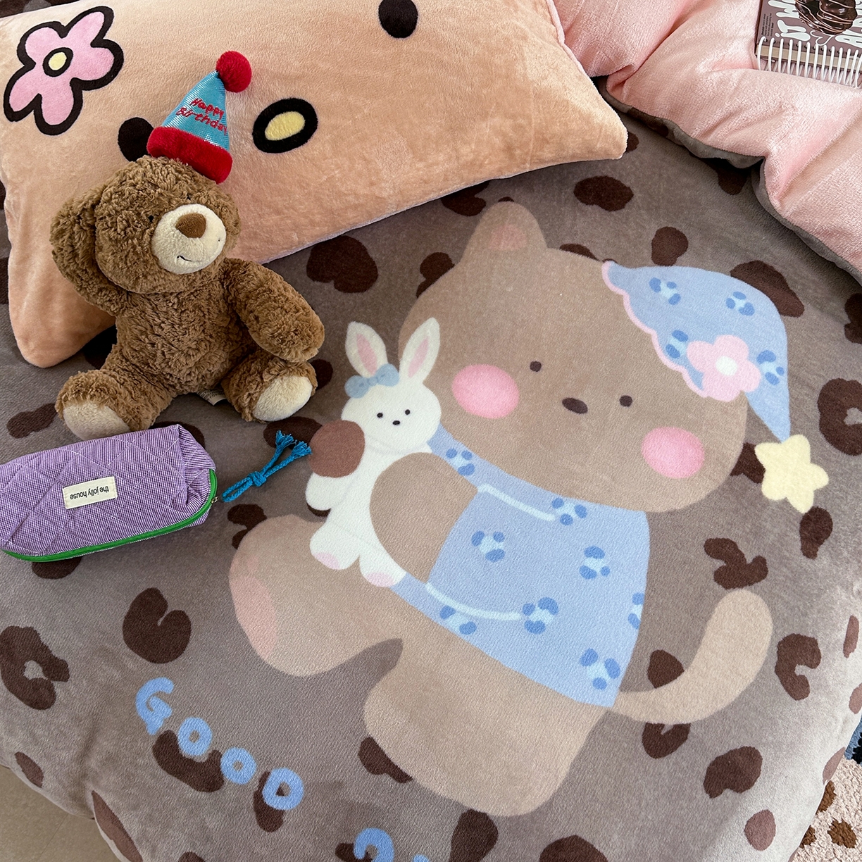 91家纺网 家纺一手货源 找家纺 （总）美乐迪家纺 2025新款大版牛奶绒四件套