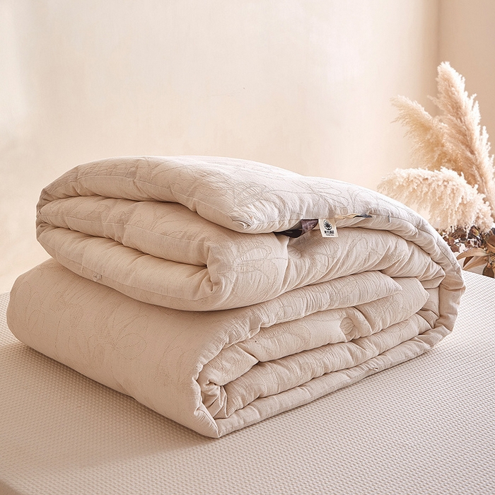 91家纺网 家纺一手货源 找家纺 （总）良品汇馆 2025【棉麻黄金蚕蛹被芯】提花被子秋冬被四季被学生民宿A类