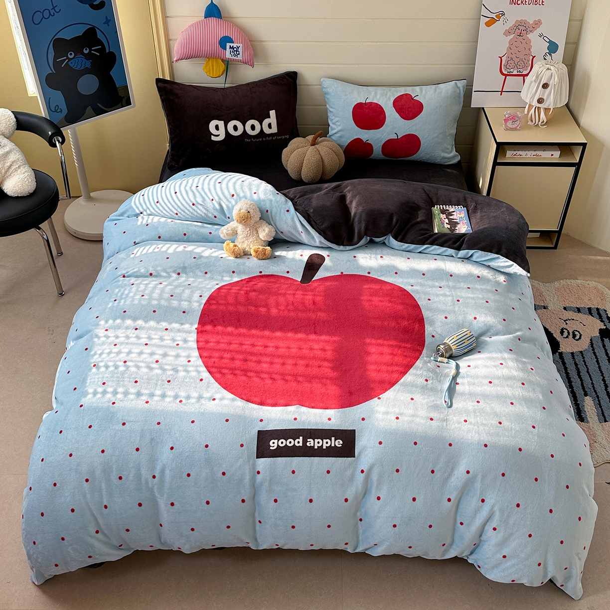 91家纺网 家纺一手货源 找家纺 （总）美乐迪家纺 2025新款大版牛奶绒四件套