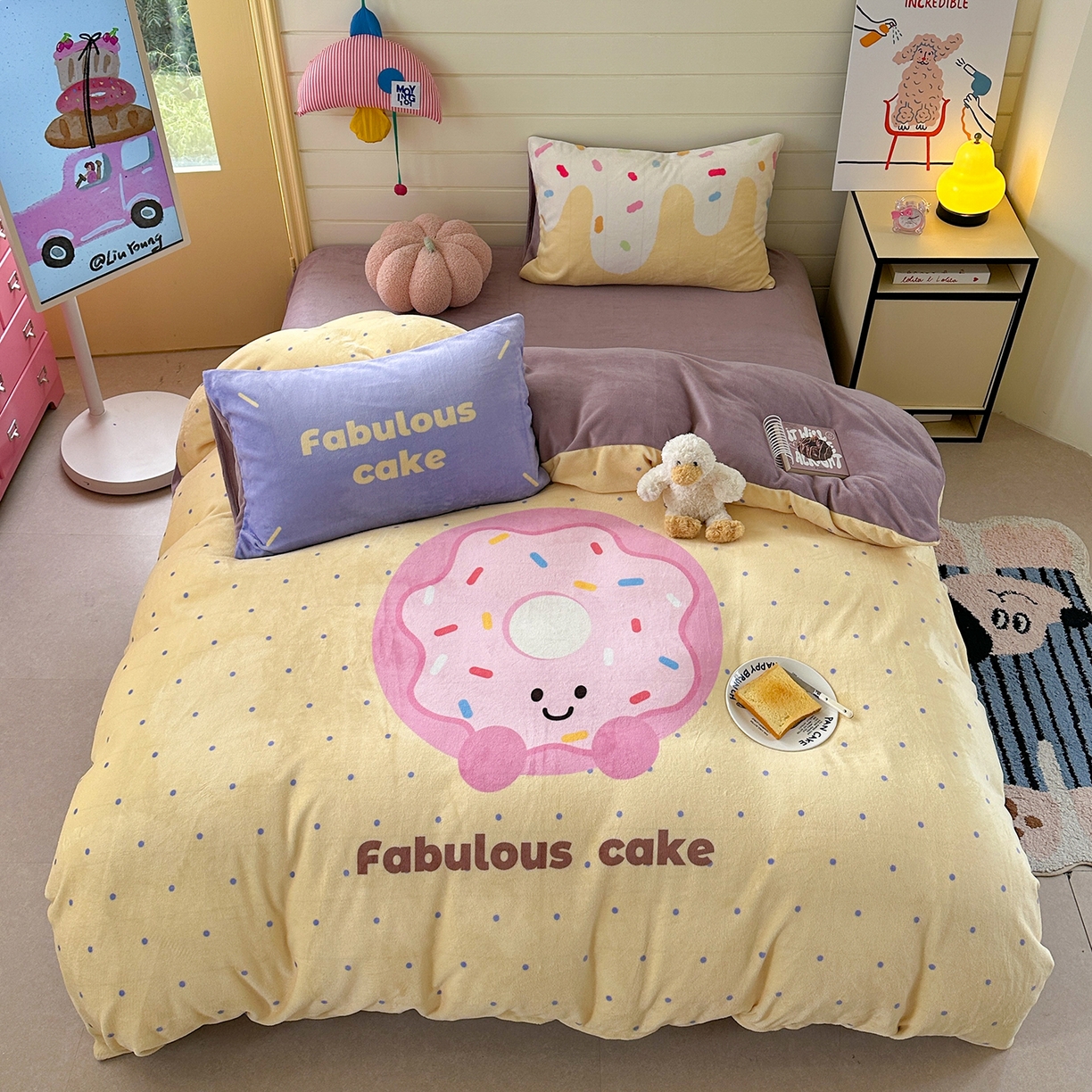 91家纺网 家纺一手货源 找家纺 （总）美乐迪家纺 2025新款大版牛奶绒四件套