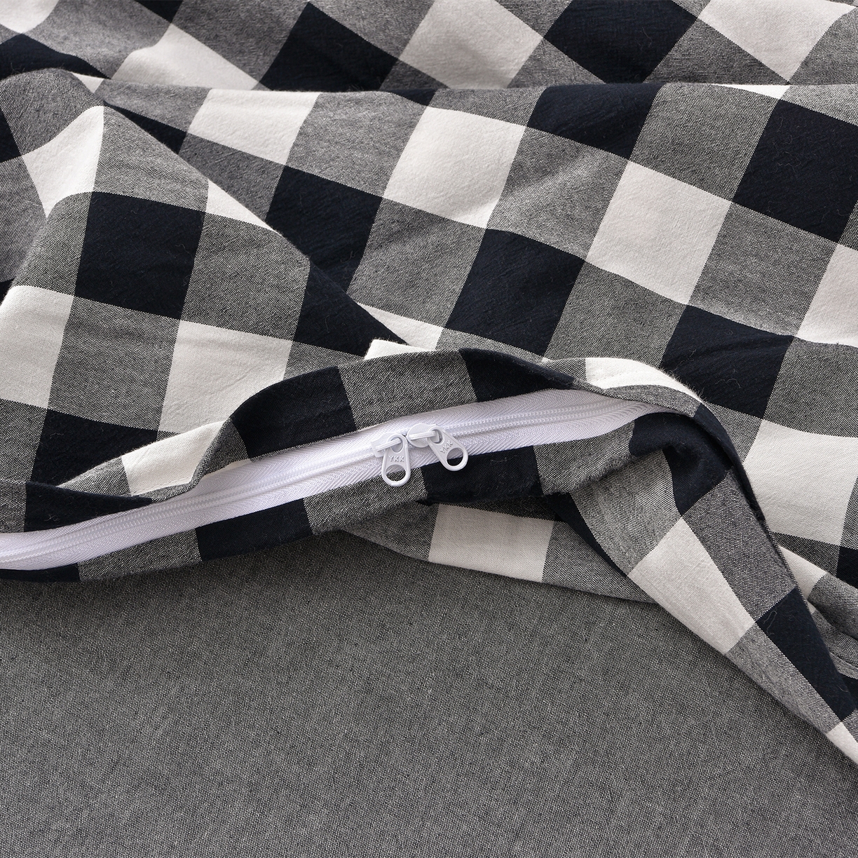 91家纺网 家纺一手货源 找家纺 锦逸家居 2025新款A类水洗棉棉花被被子被芯 灰白中格