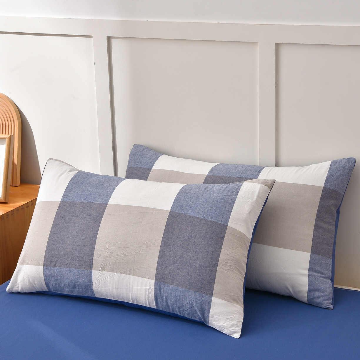 91家纺网 家纺一手货源 找家纺 锦逸家居 2025新款A类水洗棉棉花被被子被芯 灰大格