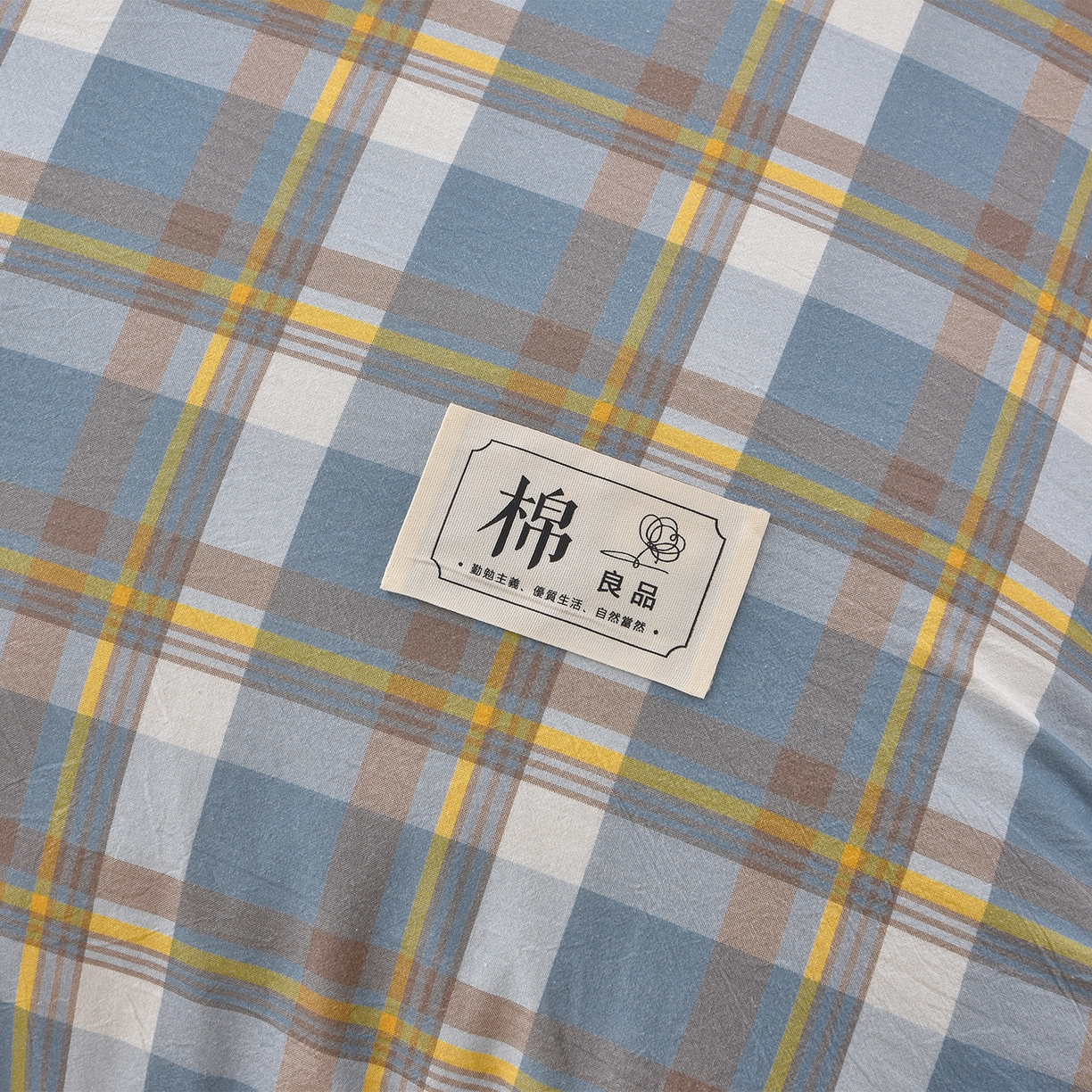 91家纺网 家纺一手货源 找家纺 锦逸家居 2025新款A类水洗棉棉花被被子被芯 简析蓝