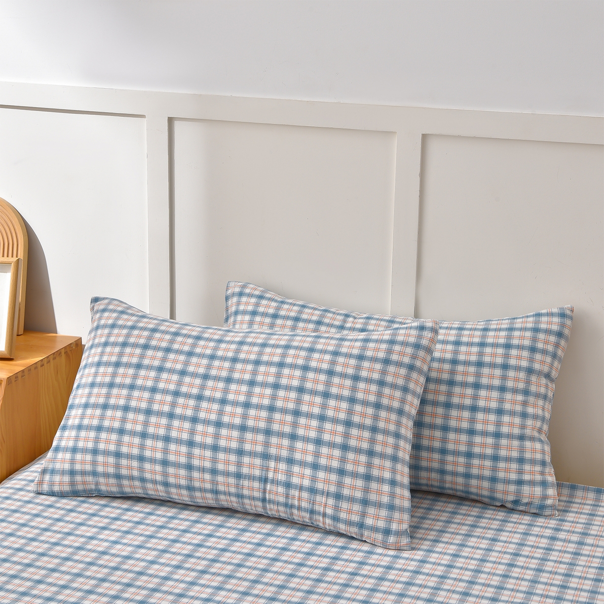 91家纺网 家纺一手货源 找家纺 锦逸家居 2025新款A类水洗棉棉花被被子被芯 洛卡-蓝