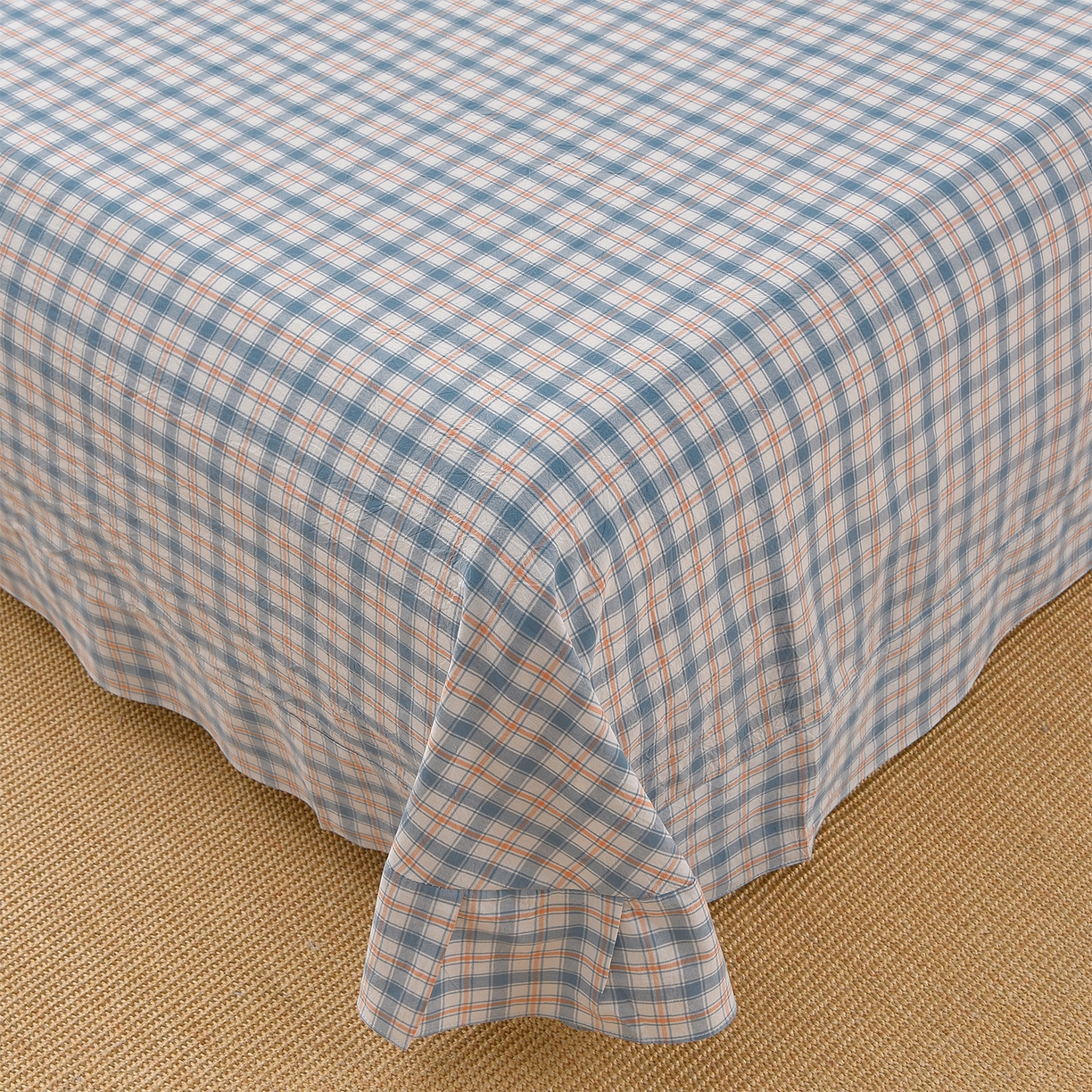 91家纺网 家纺一手货源 找家纺 锦逸家居 2025新款A类水洗棉棉花被被子被芯 洛卡-蓝