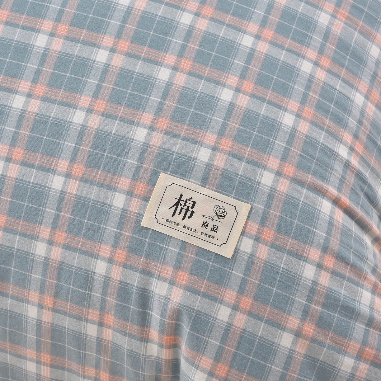 91家纺网 家纺一手货源 找家纺 锦逸家居 2025新款A类水洗棉棉花被被子被芯 洛可可-蓝