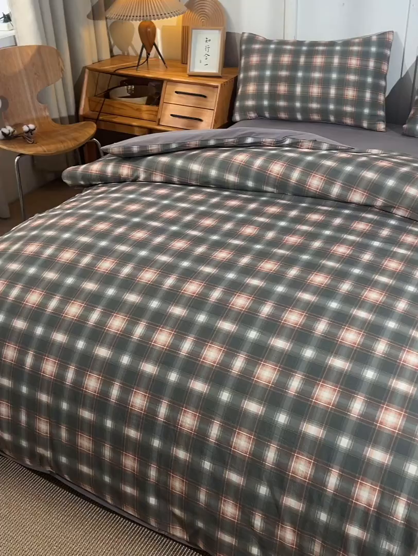 91家纺网 家纺一手货源 找家纺 锦逸家居 2025新款A类水洗棉棉花被被子被芯 暖阳格