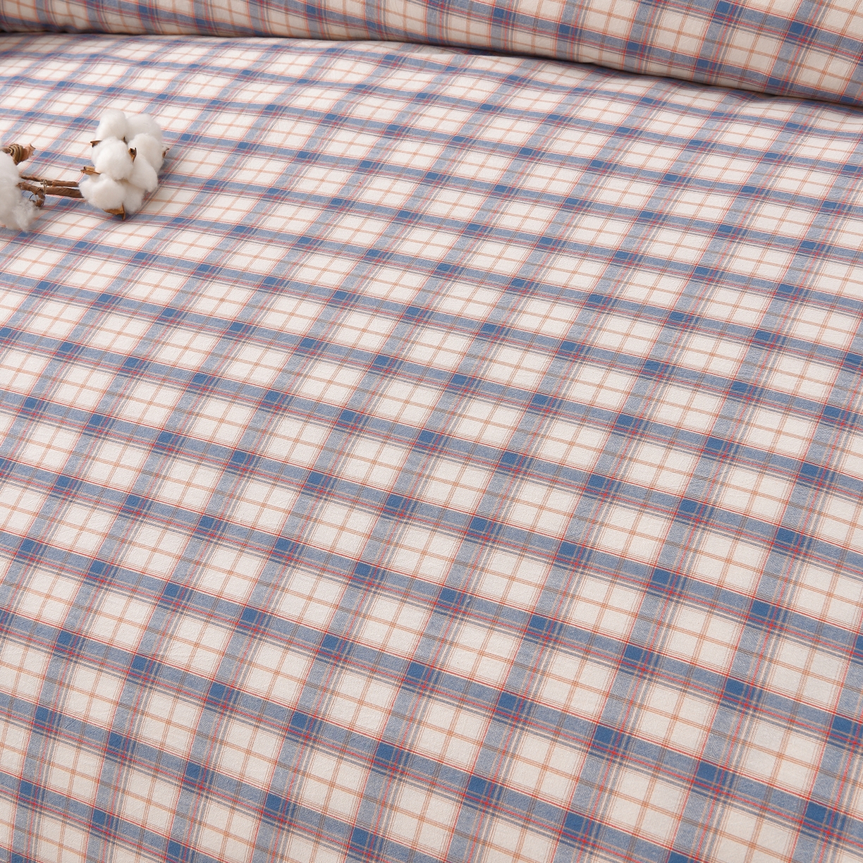 91家纺网 家纺一手货源 找家纺 锦逸家居 2025新款A类水洗棉棉花被被子被芯 清延-蓝