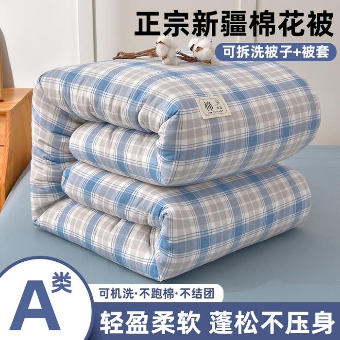锦逸家居 2025新款A类水洗棉棉花被被子被芯 遇见-蓝