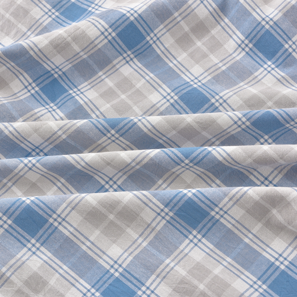 91家纺网 家纺一手货源 找家纺 锦逸家居 2025新款A类水洗棉棉花被被子被芯 遇见-蓝