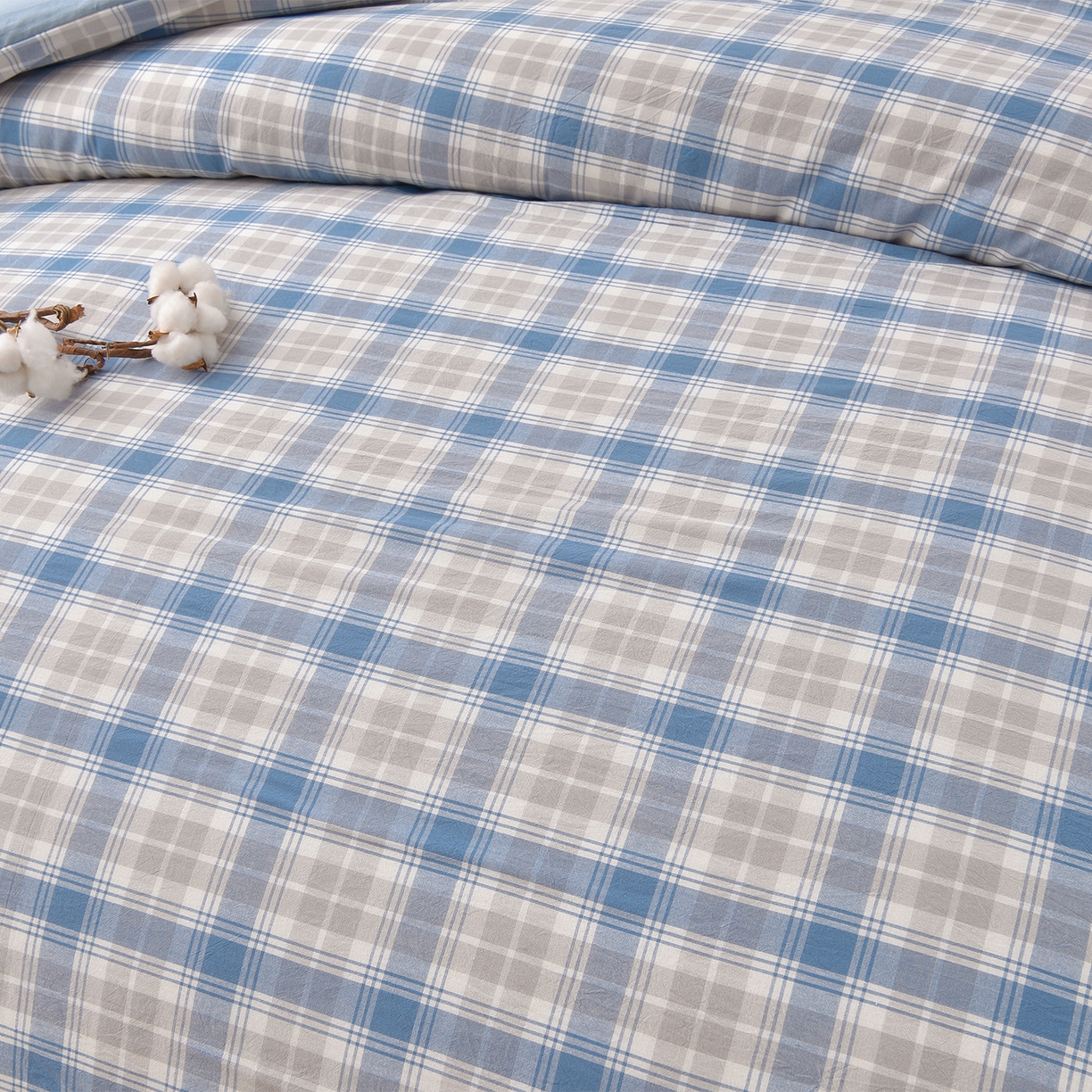 91家纺网 家纺一手货源 找家纺 锦逸家居 2025新款A类水洗棉棉花被被子被芯 遇见-蓝