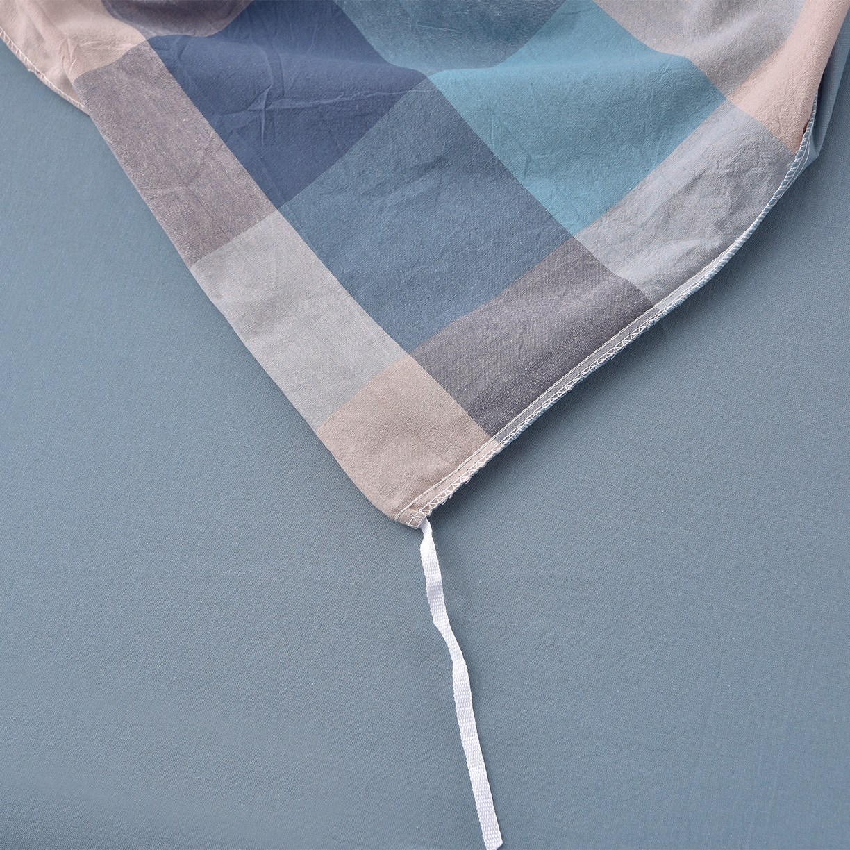 91家纺网 家纺一手货源 找家纺 锦逸家居 2025新款A类水洗棉棉花被被子被芯 云彩蓝