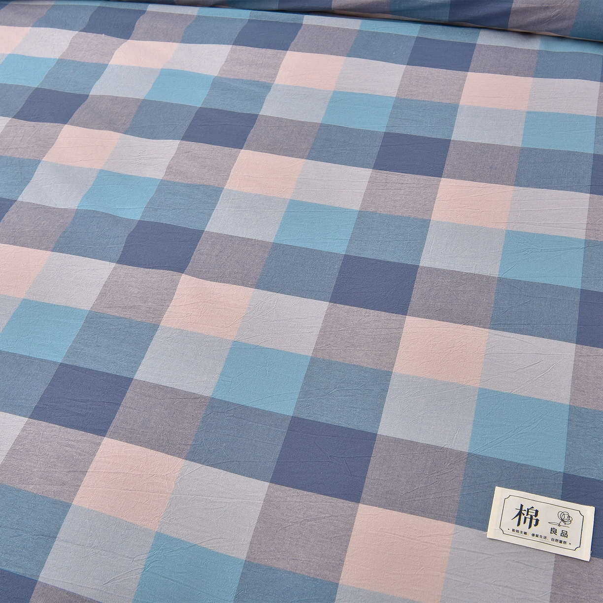 91家纺网 家纺一手货源 找家纺 锦逸家居 2025新款A类水洗棉棉花被被子被芯 云彩蓝