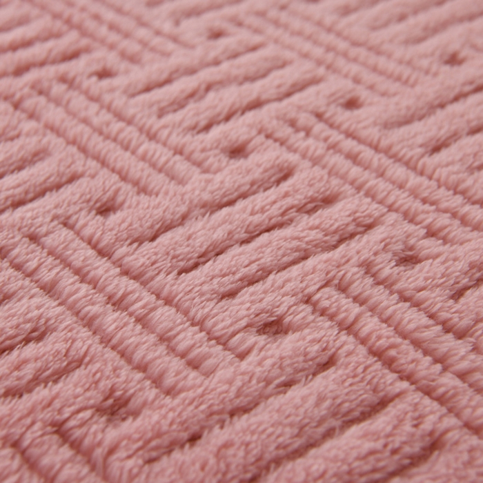 91家纺网 家纺一手货源 找家纺 圣楚家纺 2025新款塔芙绒毛毯盖毯毯子-恬梦 恬梦樱粉
