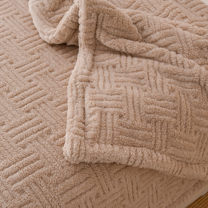 91家纺网 家纺一手货源 找家纺 （总）圣楚家纺 2025新款塔芙绒毛毯盖毯毯子-恬梦