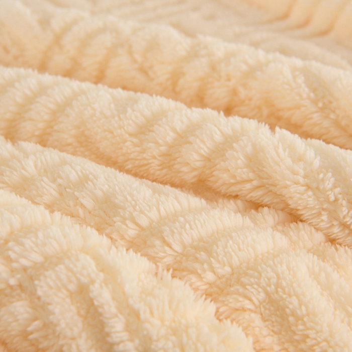 91家纺网 家纺一手货源 找家纺 圣楚家纺 2025新款塔芙绒羊羔绒双层毛毯盖毯毯子-暖窝 暖窝奶黄