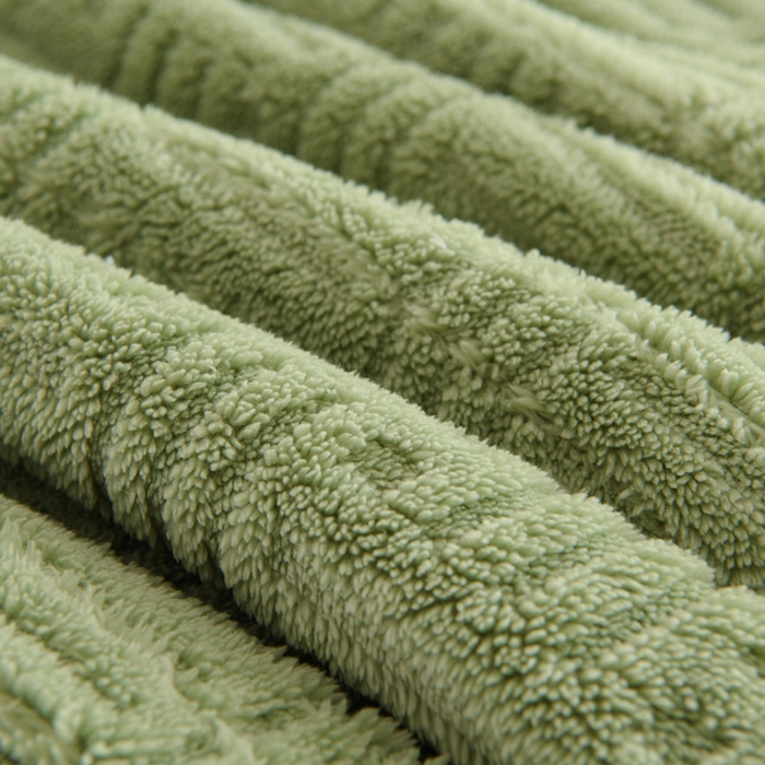 91家纺网 家纺一手货源 找家纺 圣楚家纺 2025新款塔芙绒羊羔绒双层毛毯盖毯毯子-暖窝 暖窝抹茶