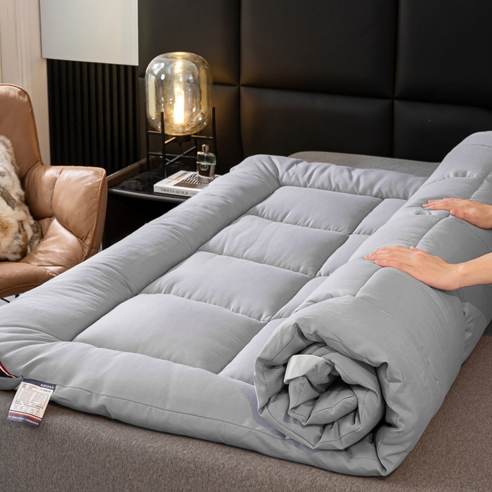 91家纺网 家纺一手货源 找家纺 （总）憨豆家纺 2025新款酒店羽丝绒床垫学生床垫宿舍单人床褥超厚榻榻米垫子不塌陷被褥可折叠