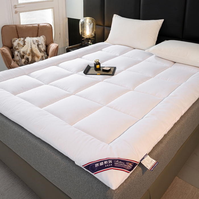 91家纺网 家纺一手货源 找家纺 （总）憨豆家纺 2025新款酒店羽丝绒床垫学生床垫宿舍单人床褥超厚榻榻米垫子不塌陷被褥可折叠