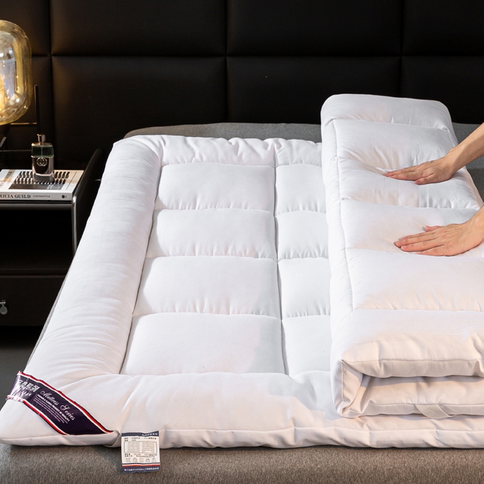 91家纺网 家纺一手货源 找家纺 （总）憨豆家纺 2025新款酒店羽丝绒床垫学生床垫宿舍单人床褥超厚榻榻米垫子不塌陷被褥可折叠