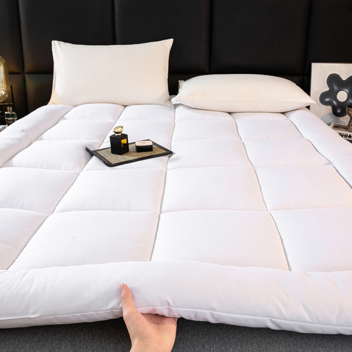 91家纺网 家纺一手货源 找家纺 （总）憨豆家纺 2025新款酒店羽丝绒床垫学生床垫宿舍单人床褥超厚榻榻米垫子不塌陷被褥可折叠