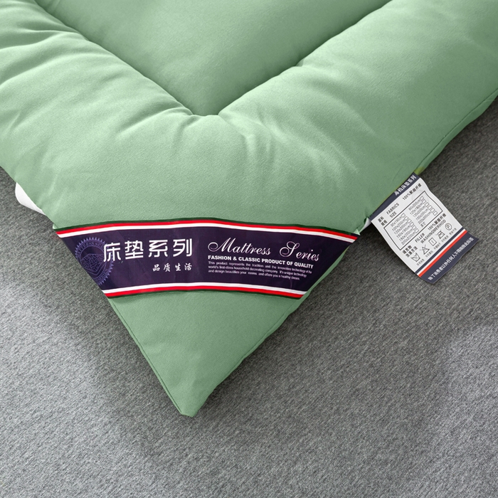 91家纺网 家纺一手货源 找家纺 憨豆家纺 2026新款酒店羽丝绒床垫学生宿舍单人床褥超厚榻榻米垫子不塌陷被褥可折叠 绿树成荫