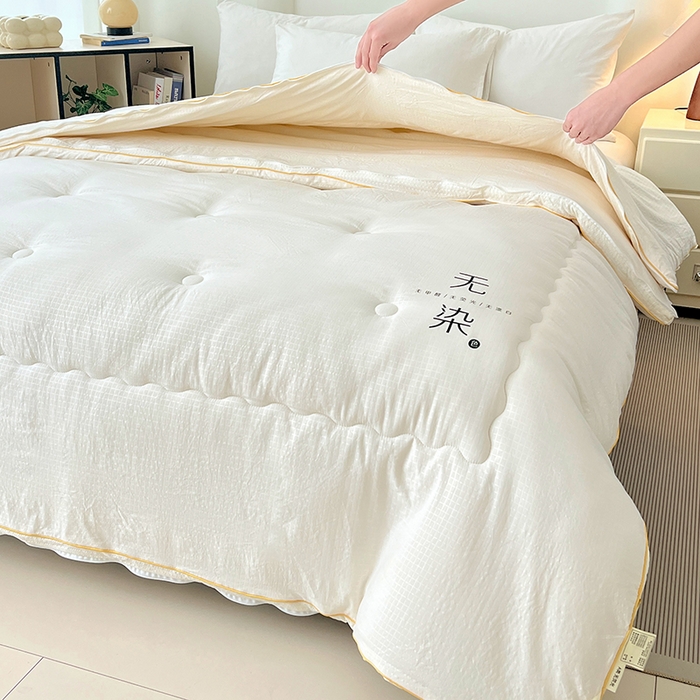 91家纺网 家纺一手货源 找家纺 （总）锦润家纺 2025新款无污大豆被子母被二合一被子被芯