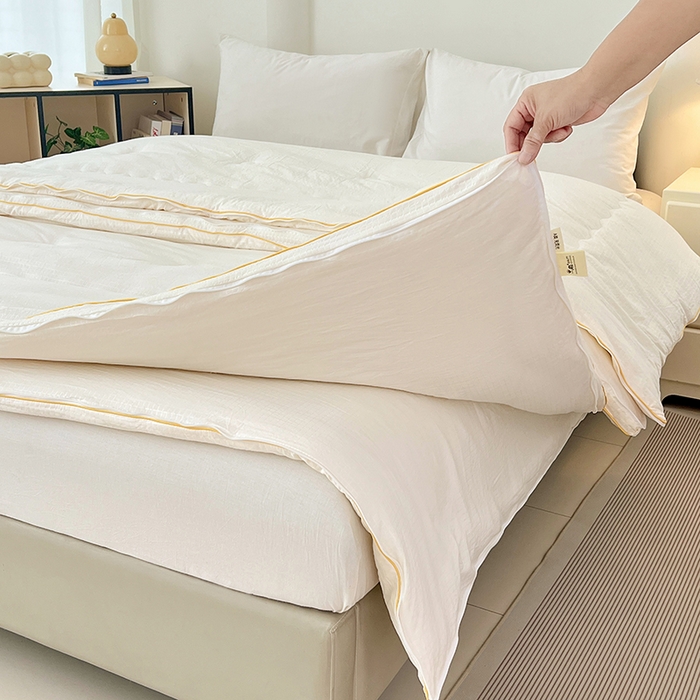 91家纺网 家纺一手货源 找家纺 （总）锦润家纺 2025新款无污大豆被子母被二合一被子被芯