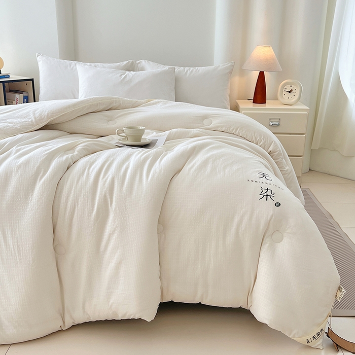 91家纺网 家纺一手货源 找家纺 （总）锦润家纺 2025新款无污大豆被子母被二合一被子被芯