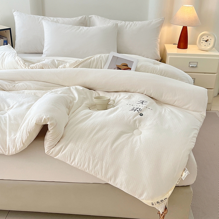 91家纺网 家纺一手货源 找家纺 （总）锦润家纺 2025新款无污大豆被子母被二合一被子被芯