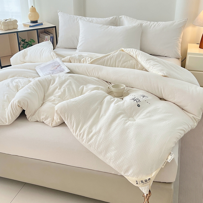 91家纺网 家纺一手货源 找家纺 （总）锦润家纺 2025新款无污大豆被子母被二合一被子被芯