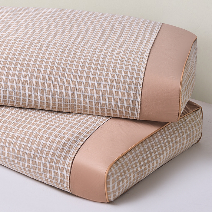 91家纺网 家纺一手货源 找家纺 纽乐家纺 2025新款德绒荞麦枕枕头枕芯 卡其色