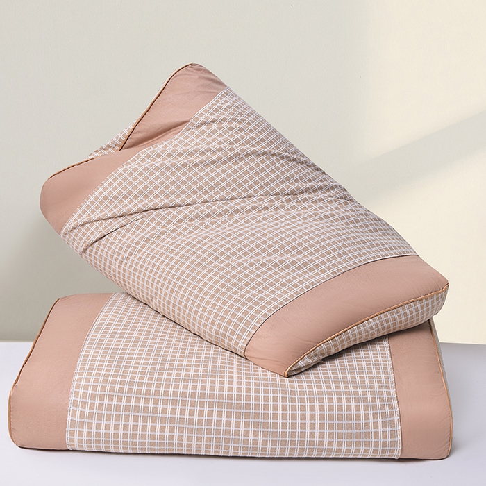 91家纺网 家纺一手货源 找家纺 纽乐家纺 2025新款德绒荞麦枕枕头枕芯 卡其色