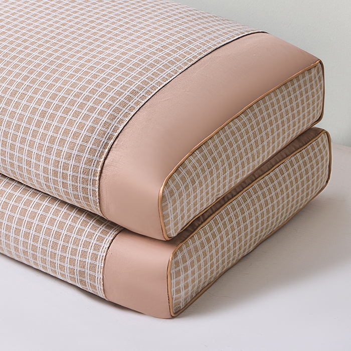 91家纺网 家纺一手货源 找家纺 纽乐家纺 2025新款德绒荞麦枕枕头枕芯 卡其色