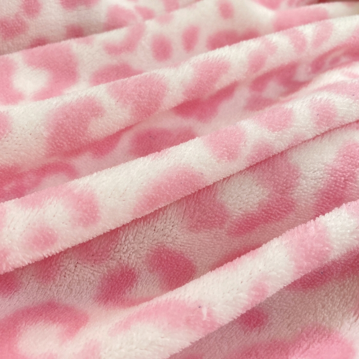 91家纺网 家纺一手货源 找家纺 豫见家纺 2025新款牛奶绒印花四件套 豹纹粉