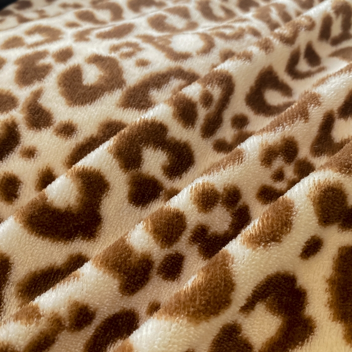 91家纺网 家纺一手货源 找家纺 豫见家纺 2025新款牛奶绒印花四件套 豹纹棕