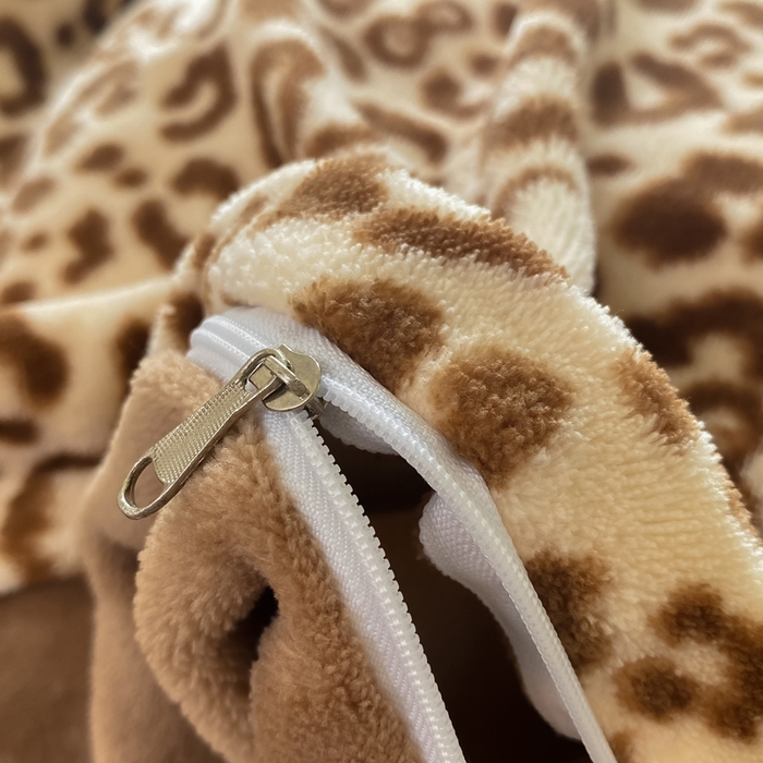 91家纺网 家纺一手货源 找家纺 豫见家纺 2025新款牛奶绒印花四件套 豹纹棕