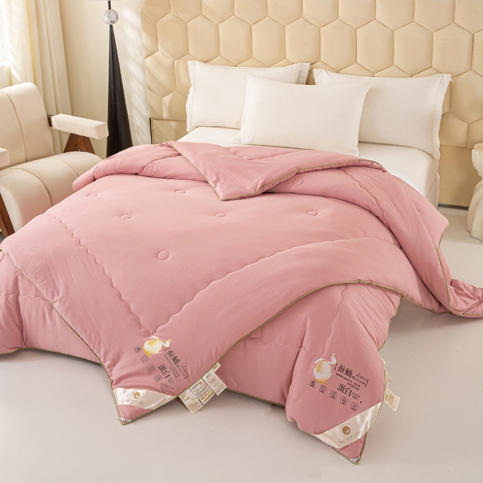 91家纺网 家纺一手货源 找家纺 （总）恋之巢家纺 2025新款100%斜纹全棉蚕丝被蚕丝蛋白被冬被保暖加厚春秋被夏凉被空调被加厚12斤供直播礼品被