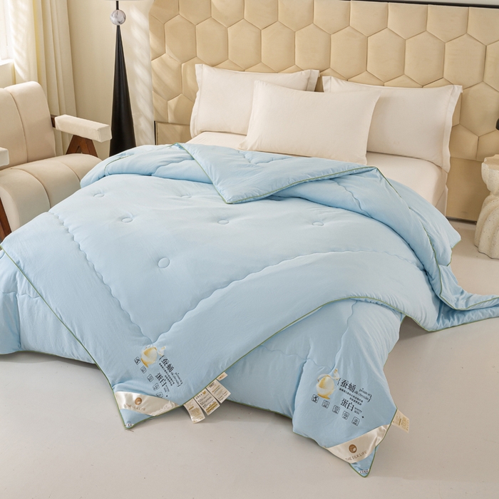 91家纺网 家纺一手货源 找家纺 （总）恋之巢家纺 2025新款100%斜纹全棉蚕丝被蚕丝蛋白被冬被保暖加厚春秋被夏凉被空调被加厚12斤供直播礼品被