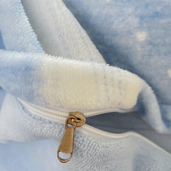 91家纺网 家纺一手货源 找家纺 豫见家纺 2025新款牛奶绒印花四件套 蓝丝带