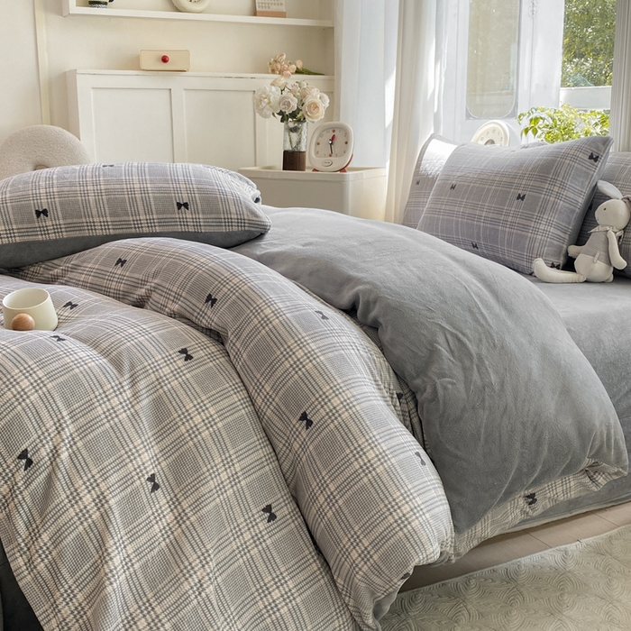 91家纺网 家纺一手货源 找家纺 豫见家纺 2025新款牛奶绒印花四件套 罗格先生